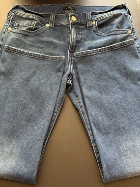 True Religion Ricky Relaxed Straight 34x34 Dark Wash Buddha Men’s Jeans EUC